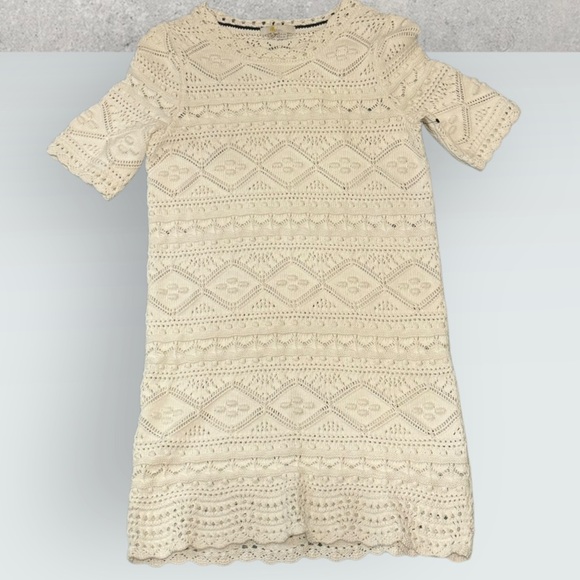 Boden Claudia Textured Knitted Dress In White 6 - Picture 4 of 9